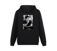 HUA JIAO MOPIAN Dylan O'Brien Funny Hoodies Long Sleeve Pullover Loose Hoody Mens Sweatershirt Black XXL