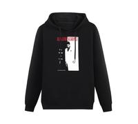 HUA JIAO MOPIAN Scarface The World Is Yours Men's Pullover Hoodies Unisex Cotton Hip Hop Print Sweatshirts Black M