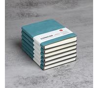 huaao A6 Cuaderno Clásico Bloc De Notas A6 Tapa De Cuero Cuaderno Exquisito Simple Cuaderno Diario Agenda para Oficina Notas Viajes Estudio Reuniones Escolar Proyectos 10,5 * 14cm, 6PCS Tiffany