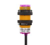 HUABAN 1 unids E18-D50NK DC 5 V Difusa Tipo de Reflexión Infrarrojos Obstáculo Evitación Sensor Interruptor fotoeléctrico DC NPN normalmente abierto