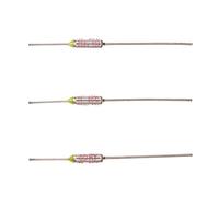 HUABAN 10 Piezas Fusible térmico de temperatura de metal RY80 80 ℃ 10A 250V