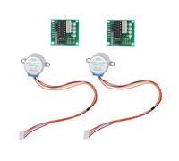 HUABAN 2 Pack 28BYJ-48 DC 5 V Motor paso a paso con placa de módulo de prueba de controlador ULN2003