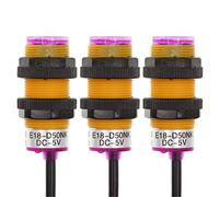 HUABAN 3 unids E18-D50NK DC 5 V Difusa Tipo de Reflexión Infrarrojos Sensor de Evitación de Obstáculos Interruptor fotoeléctrico DC NPN normalmente abierto