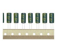 HUABAN 50 piezas 400V 27UF 8x18mm Condensador electrolítico de aluminio de inserción de Alta Frecuencia LOWESR con funda verde 400 Volt 27 UF