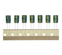 HUABAN 50 piezas 400V 4.7UF 8x12mm Condensador electrolítico de aluminio de inserción de Alta Frecuencia LOWESR con funda verde 400 Volt 4.7 UF