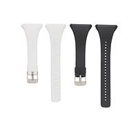 Huabao Correa Compatible con Polar FT4/FT7,Ajustable Silicona Deportiva Band Repuesto Pulsera para Polar FT4/FT7 (Negro + Blanco)