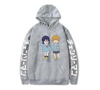 Huacaiyu Anime Chainsaw Man Hombre Sudadera con Capucha Cosplay Denji Reze Harajuku Cartoon Hoody Top Sudaderas De Manga Larga Negro XXS-4XL