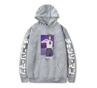 Huacaiyu Anime Chainsaw Man Hombre Sudadera con Capucha Cosplay Denji Reze Harajuku Cartoon Hoody Top Sudaderas De Manga Larga Negro XXS-4XL