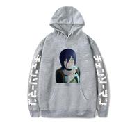 Huacaiyu Anime Chainsaw Man Hombre Sudadera con Capucha Cosplay Denji Reze Harajuku Cartoon Hoody Top Sudaderas De Manga Larga Negro XXS-4XL