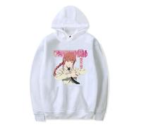 Huacaiyu Anime Chainsaw Man Sudadera con Capucha Cosplay Pochita Denji Cartoon Hoody Hombre Sudaderas De Manga Larga Top Negro XXS-4XL