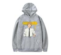 Huacaiyu Anime Chainsaw Man Sudadera con Capucha Cosplay Pochita Denji Cartoon Hoody Hombre Sudaderas De Manga Larga Top Negro XXS-4XL