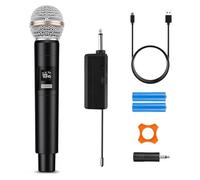 HUACAM Micrófono inalámbrico de karaoke, micrófono recargable profesional para fiestas, discursos y DJ, iglesia