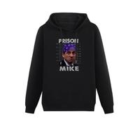 Huachenyu Prison Mike Men's Black Hoodies Unisex Pullover Sweatshirts, Negro , S