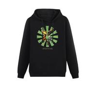 Huachenyu Ratchet and Clank Retro - Sudadera con capucha para hombre, color negro, Negro, M