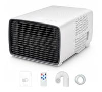 Huachorial Aire Acondicionado Portátil Camping 2700 BTU, Mini Climatizador para Caravana, Autocaravana y Furgoneta, Compresor 280W, Silencioso 45dB, 3 Modos, Control Remoto y Temporizador 12 Horas