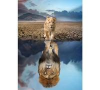 HUADADA Puzzle de 1000 Piezas Para Adultos - Rompecabezas Imposible, Colorido y Con Motivo de Rey - Regalo y Juego de Habilidad Inteligente