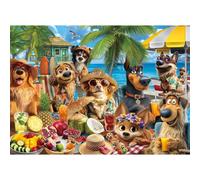 HUADADA Rompecabezas de 1000 piezas para adultos, cachorros navideños tropicales