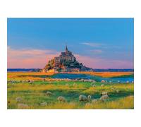HUADADA Rompecabezas de 1000 piezas para adultos, rompecabezas de paisaje para adultos, Mont Saint-Michel
