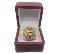 Huadafun Anillo Campeonato KC 2024 - Anillo MVP Rugby, Recuerdo del 58º Super Bowl, Regalo para Hombres, Padres, Amigos, Fans de los Chiefs & Amantes del Fútbol,8#