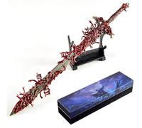 Huadafun Elden Ring Blasphemous Blade Réplica 30 cm Espada de Metal con Soporte, Coleccionable de Gaming Decoración de Escritorio y Regalo para Fans y Coleccionistas