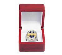 Huadafun FFL Fantasy Football Championship Ring Réplica 2023 Rugby League Champion Rings Fan Friend Gifts Souvenir Office Friend Room Showcase Ornaments,14#
