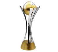 Huadafun Réplica de Trofeo de Fútbol Estilo Club World Cup, Souvenir Coleccionable para Decoración de Escritorio en Casa u Oficina, Regalo para Hombre Mujer, Aficionados al Fútbol y Coleccionistas