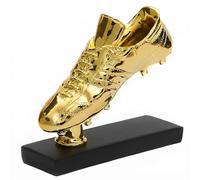 Huadafun Réplica Trofeo Bota de Oro, Trofeo Golden Boot de Resina, Regalo Fútbol Máximo Goleador, Recuerdo de Fútbol para Jugadores Fans Entrenadores, Adorno Escritorio