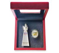 Huadafun Set 2023 FFL Anillo de Campeonato Fantasy Football con Trofeo | Recuerdo Rugby, Coleccionables & Adornos de Escritorio | Regalo para Niños, Hombres, Exalumnos, Amigos & Fans,13#