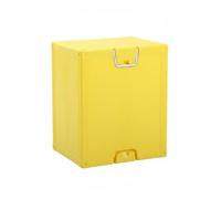 HuadaXtai Asiento Musical Infantil Taburete Cubo Almacenamiento Silla Banco Apilable Resistente y sin Olor con Asa Integrada Adecuado para Aula Guardería Sala, Amarillo