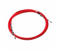 HuadaXtai Cable para con Cubierta Roja Flexible y Extremos Metalicos para Cambio y Direccion en Yates y Embarcaciones