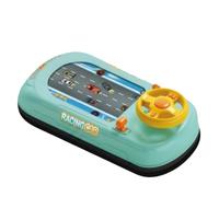 HuadaXtai Consola Carreras Electrónico | Eléctrico, Simulador Conducción para Niños, Realista, Mesa, Casa , Verde