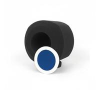 HuadaXtai Cubierta de Micrófono Filtro Antiviento Pantalla Aislante Antirruido Espuma con Barrera Frontal Desmontable Adecuada para Locución Transmisión, Azul, Condensador
