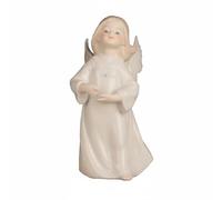 HuadaXtai Figura Ángel de Cerámica Adorno Ángel Escultura Decorativa Muñeca Blanca con Tacto Fino y Pose Adecuada para Regalo Dormitorio Salón Estanterías Escritorio, Hw-028