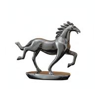HuadaXtai Figura de Caballo Estatua Ornamento Escultura Decorativa Resina Electrochapada Acabado Brillante Símbolo de Fuerza y Progreso Profesional Adecuada, Grafito, A Toda Vela