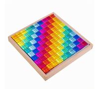 HuadaXtai Juego Bloques con Piezas Acrílicas | Encajable, Puzle Geométrico, Educativo, Bloques Construcción con