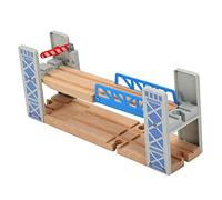 HuadaXtai Juego de Construcción de Puente de Dos Niveles con Vías de Tren para Niños, Juguete Clásico.