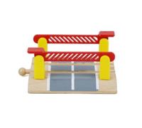 HuadaXtai Kit de Accesorios de Madera para Construir Vías de Tren (estación/Barra de /), Multicolor 6
