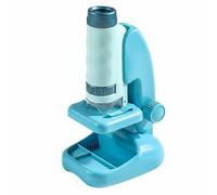 HuadaXtai Microscopio Científico Infantil para Estudio de Biología Instrumento Educativo con Magnificación Óptica Perillas de Enfoque Sencillo y Actividad Manipulativa Adecuado para Práctica Escolar