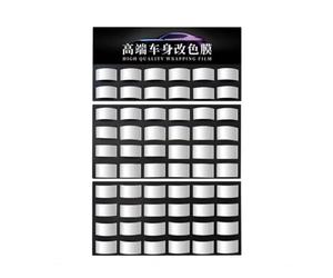 HuadaXtai Muestra de Vinilo para Coche Tablero Panel Expositor Soporte con Ranuras en PVC Resistente para 60 Tarjetas Compatible con Tiendas y Mostradores, For 6x14cm Card