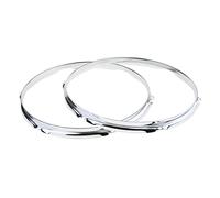 HuadaXtai Paquete de 2 Aros de Metal Fundido para Tambor Tom (lado Del Parche Y Lado de La Caja) para Baterista, 14 pulgadas 6 agujeros
