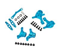 HuadaXtai Piezas de Repuesto RC para El Modelo de Coche Monster Truck TT02, Piezas de Repuesto para Bricolaje, Color Azul, Juego de dirección