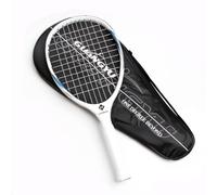 HuadaXtai Raqueta de Tenis Carbono Compuesta con Diseño Integrado y Agarre Antideslizante Manejo Ligero y Estabilidad Mejorada Adecuada para Entrenamiento de Control Potencia Moderada Parque, Blanco