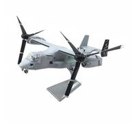 HuadaXtai Réplica de Avión de Aleación Modelo Exhibición Convertiplano Piezas de Colección Accesorio con Base y Hélices Adecuada para Sala Personal Oficina Casa, Cola Negra