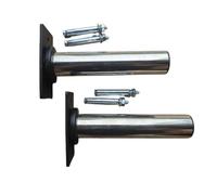 HuadaXtai Soporte de Tubo de Acero Inoxidable Pared Abrazadera Montura Kit con Tornillos para Fijación en Muro y Alineación Precisa Adecuado para Proyectos de