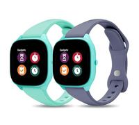Huadea Paquete de 2 correas delgadas de silicona compatibles con Gabb Watch 3e Band 3 2 1/Gizmo Adventrue 3 3 2 1/SyncUP y Cosmo JrTrack 5/4/3/2 SE/2/JrTrack, correa deportiva delgada estrecha y suave