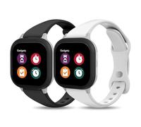 Huadea Paquete de 2 correas delgadas de silicona compatibles con Gabb Watch 3e Band 3 2 1/Gizmo Adventrue 3 3 2 1/SyncUP y Cosmo JrTrack 5/4/3/2 SE/2/JrTrack, correa deportiva delgada estrecha y suave