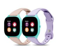 Huadea Paquete de 2 correas delgadas de silicona compatibles con Gabb Watch 3e Band 3 2 1/Gizmo Adventrue 3 3 2 1/SyncUP y Cosmo JrTrack 5/4/3/2 SE/2/JrTrack, correa deportiva delgada estrecha y suave