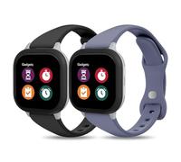 Huadea Paquete de 2 correas delgadas de silicona compatibles con Gabb Watch 3e Band 3 2 1/Gizmo Adventrue 3 3 2 1/SyncUP y Cosmo JrTrack 5/4/3/2 SE/2/JrTrack, correa deportiva delgada estrecha y suave