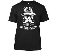 Huadian Barbershop Quartet Singing Real Men Sing T-Shirt T-Shirt Black 3XL