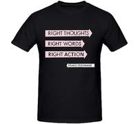 Huadian Franz Ferdinand Right Thoughts Shirts 100 Cotton Men Round Neck T-Shirt Black L